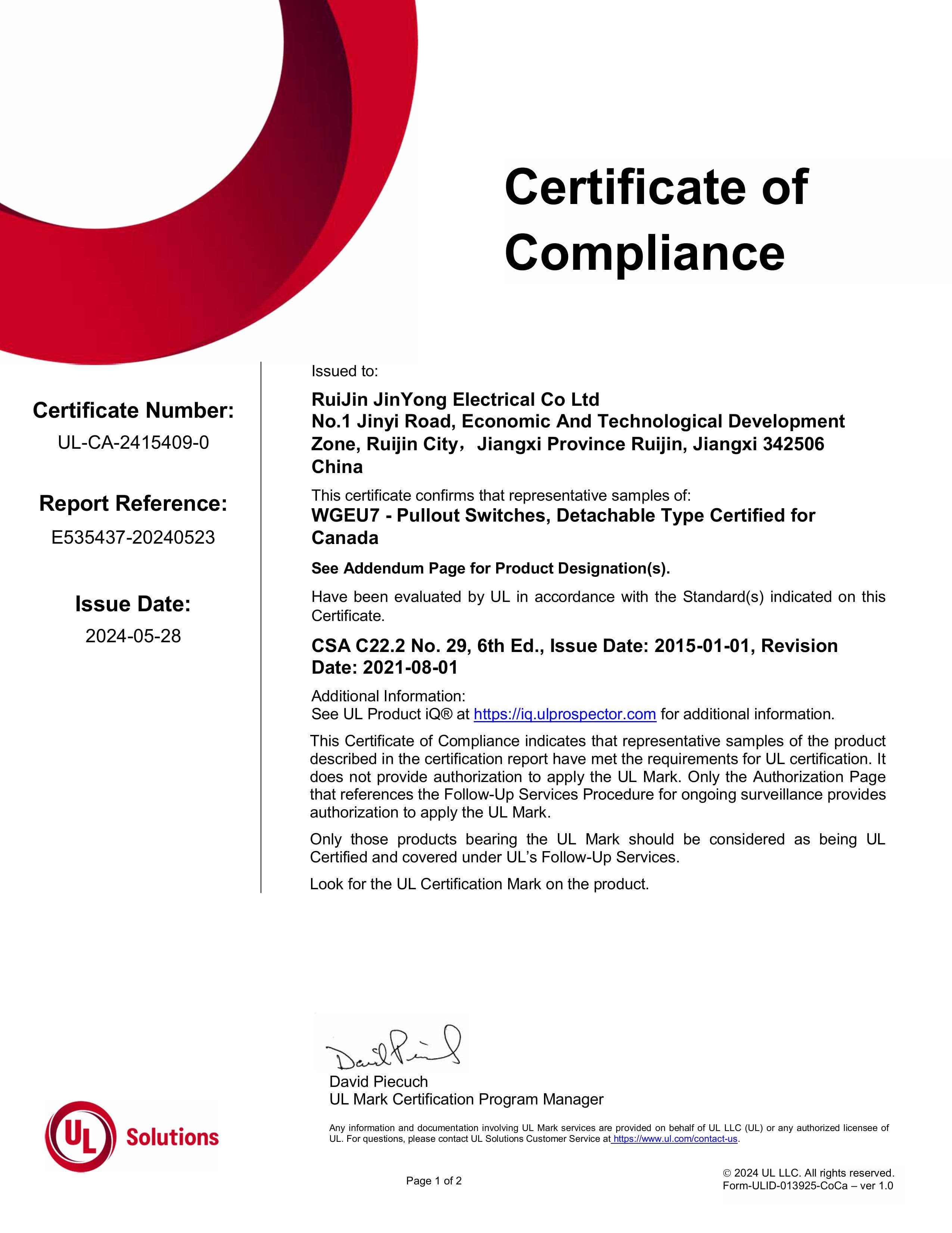 UL Listed Product Support image 2