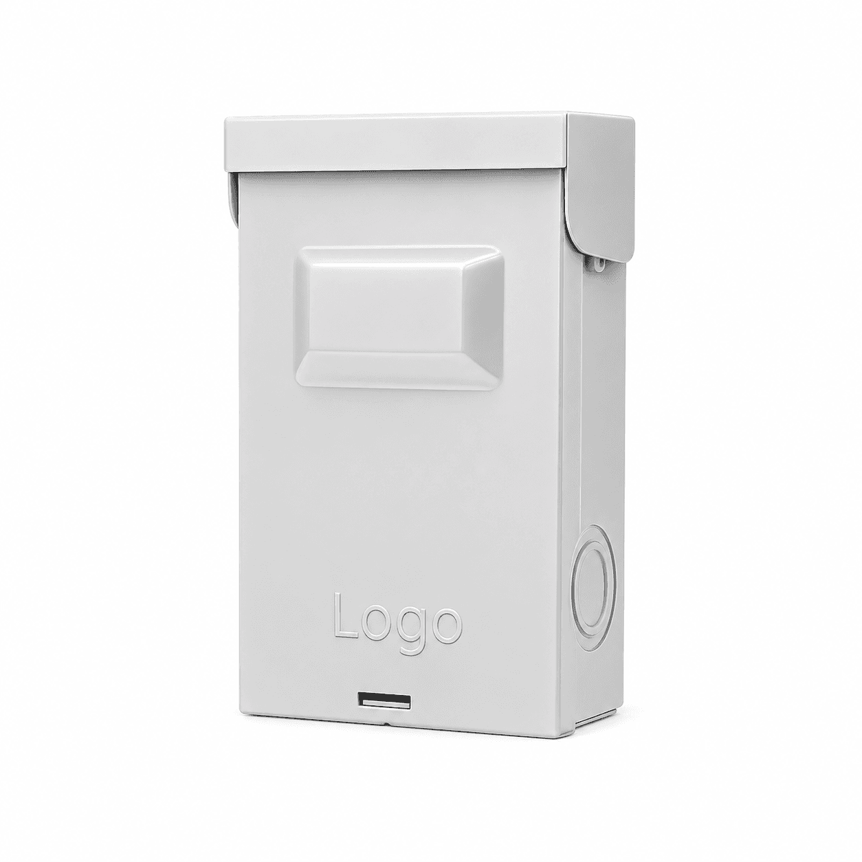 Logo stamping customization on metal enclosure